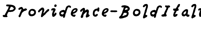 Providence-BoldItalic