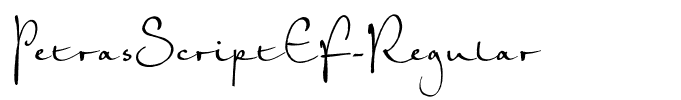 PetrasScriptEF-Regular