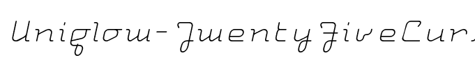 Uniglow-TwentyFiveCursive