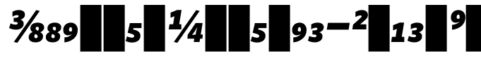 WhitneyNumeric-BlackItalic