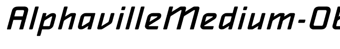 AlphavilleMedium-Oblique