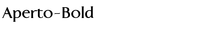 Aperto-Bold