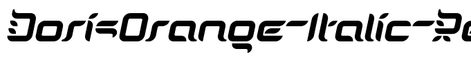 DorisOrange-Italic-Regular