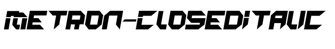 Metron-ClosedItalic