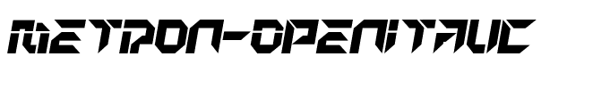 Metron-OpenItalic