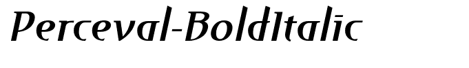 Perceval-BoldItalic