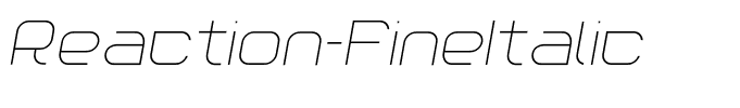 Reaction-FineItalic
