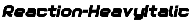 Reaction-HeavyItalic
