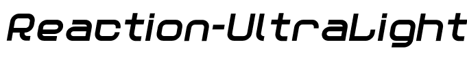 Reaction-UltraLightItalic