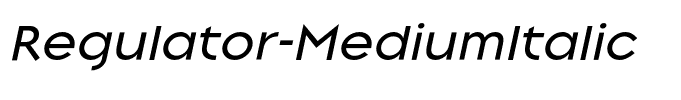 Regulator-MediumItalic