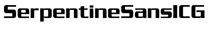 SerpentineSansICG