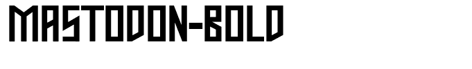 Mastodon-Bold