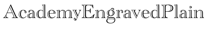 AcademyEngravedPlain