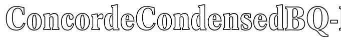 ConcordeCondensedBQ-BoldOutline