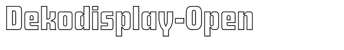 Dekodisplay-Open
