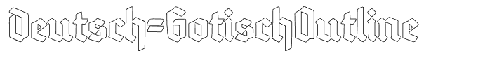 Deutsch-GotischOutline