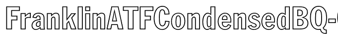 FranklinATFCondensedBQ-Outline