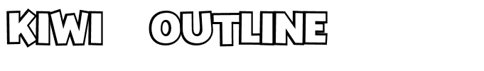 Kiwi Outline