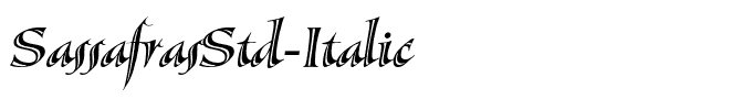 SassafrasStd-Italic