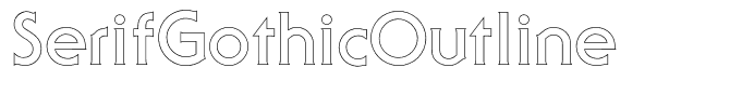 SerifGothicOutline