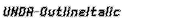 UNDA-OutlineItalic