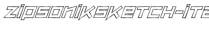 ZipSonikSketch-Italic