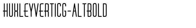 HuxleyVertICG-AltBold