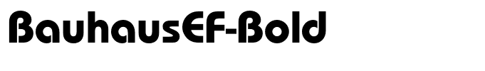 BauhausEF-Bold