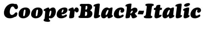 CooperBlack-Italic