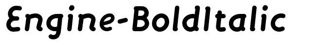 Engine-BoldItalic