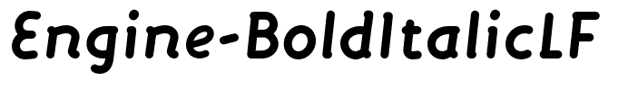 Engine-BoldItalicLF