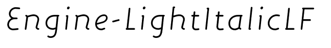 Engine-LightItalicLF