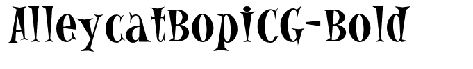 AlleycatBopICG-Bold