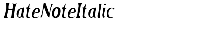 HateNoteItalic