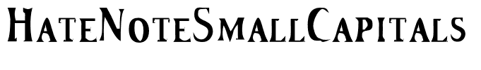 HateNoteSmallCapitals