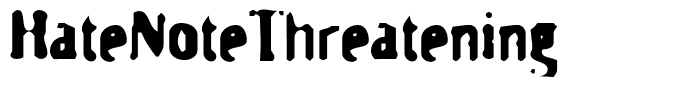 HateNoteThreatening