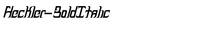 Heckler-BoldItalic