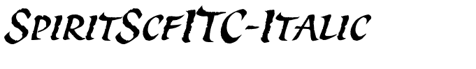 SpiritScfITC-Italic