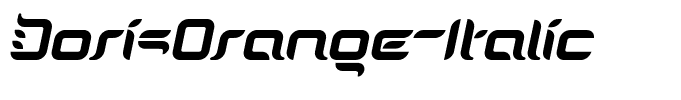 DorisOrange-Italic