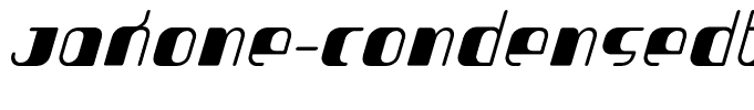 Jakone-CondensedBoldItalic