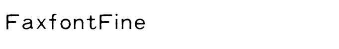 FaxfontFine