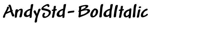 AndyStd-BoldItalic