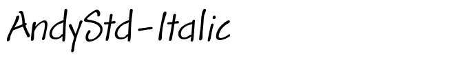 AndyStd-Italic