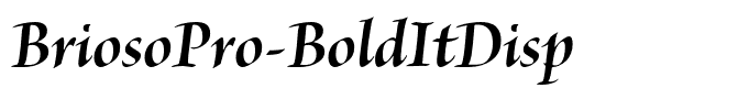 BriosoPro-BoldItDisp