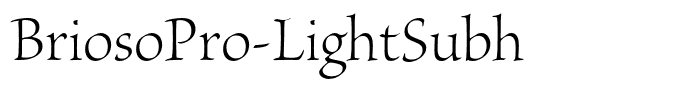 BriosoPro-LightSubh