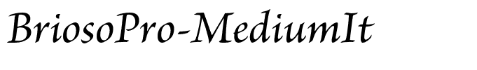 BriosoPro-MediumIt