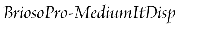 BriosoPro-MediumItDisp