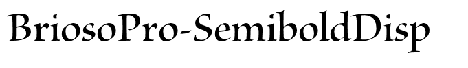 BriosoPro-SemiboldDisp