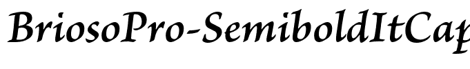 BriosoPro-SemiboldItCapt