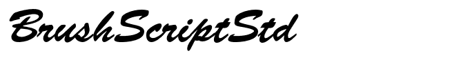 BrushScriptStd